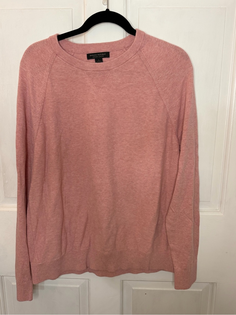 Banana Republic Women's Pink Crewneck Sweater 100% Organic Cotton